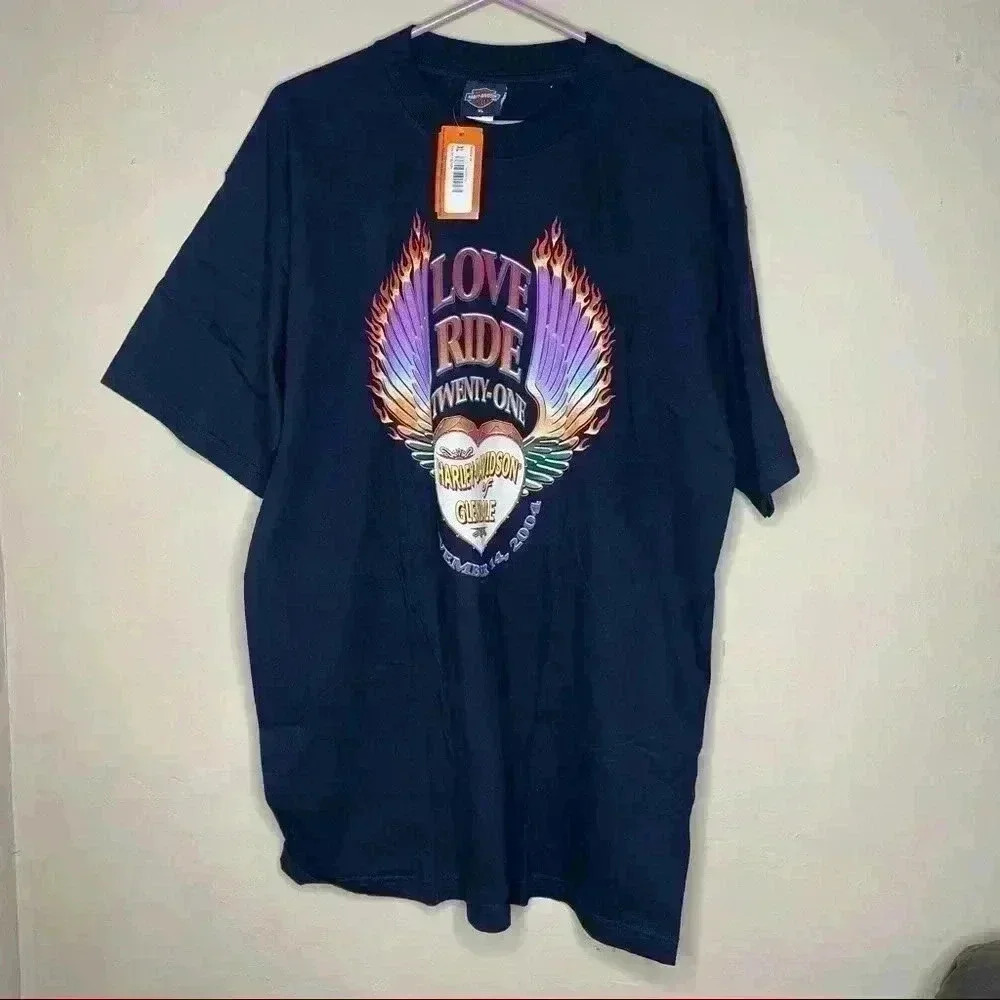 Harley Davidson Love Ride Glendale Cali Mens Tee